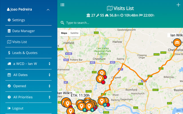 job route optimiser app